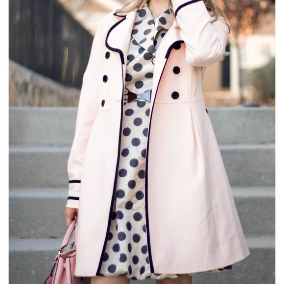 ELLE Trench Rain Coat Pink Women’s Lined Retro 16 - Picture 3 of 14
